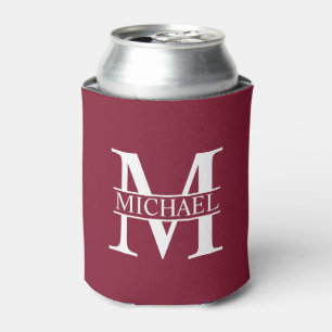 Personalized Monogram and Name Can Cooler