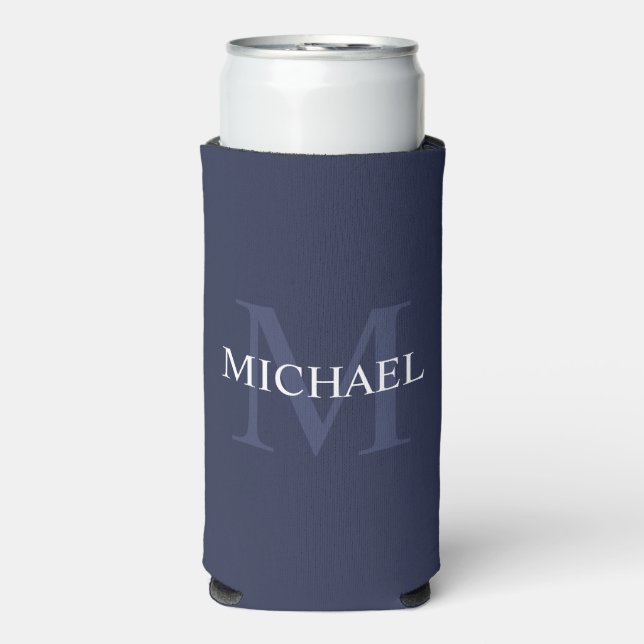Personalized Monogram and Name Can Cooler (Seltzer Front)
