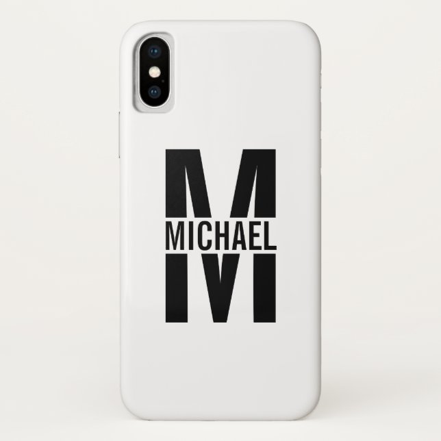 Personalized Monogram and Name Case-Mate iPhone Ca Case-Mate iPhone Case (Back)