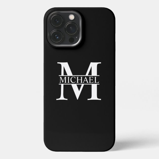 Personalized Monogram and Name Case-Mate iPhone Ca iPhone Case (Back)
