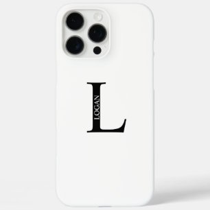 Personalized Monogram and Name iPhone 16 Pro Max Case