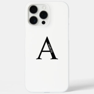 Personalized Monogram and Name iPhone 16 Pro Max Case