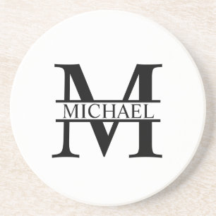 Personalized Monogram and Name Coaster