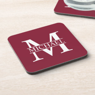 Personalized Monogram and Name Coaster