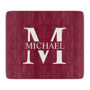 Personalized Monogram and Name Cutting Board