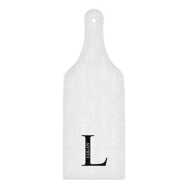 Personalized Monogram and Name Cutting Board (Front)