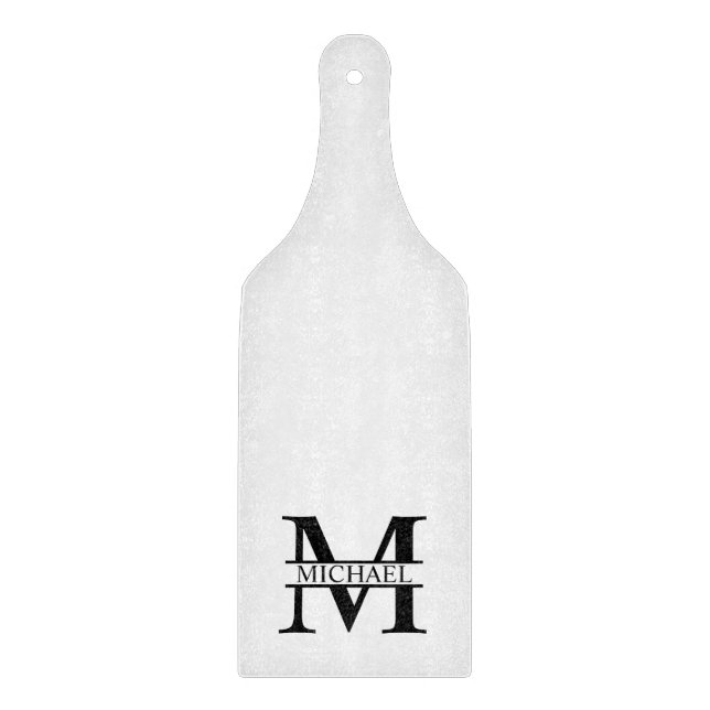 Personalized Monogram and Name Cutting Board (Front)