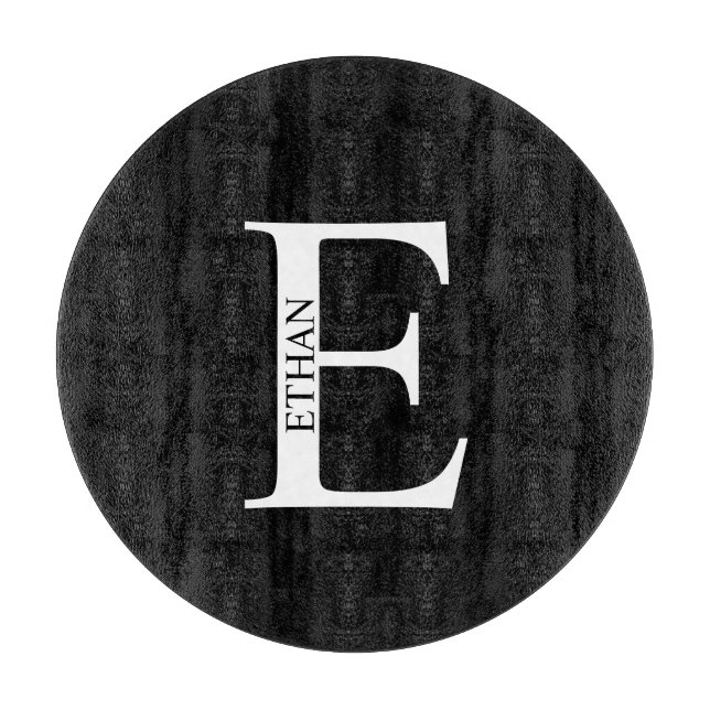 Personalized Monogram and Name Cutting Board (Front)