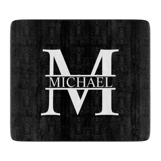 Personalized Monogram and Name Cutting Board (Front)
