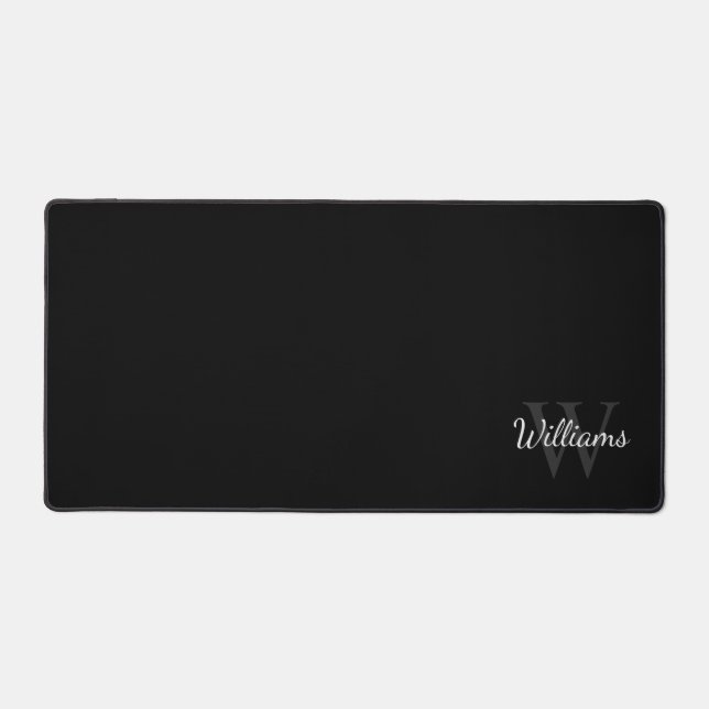 Personalized Monogram and Name Desk Mat (Front)
