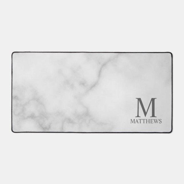 Personalized Monogram and Name Desk Mat (Front)