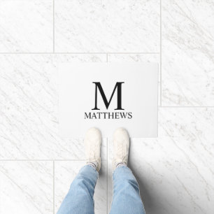 Personalized Monogram and Name Doormat