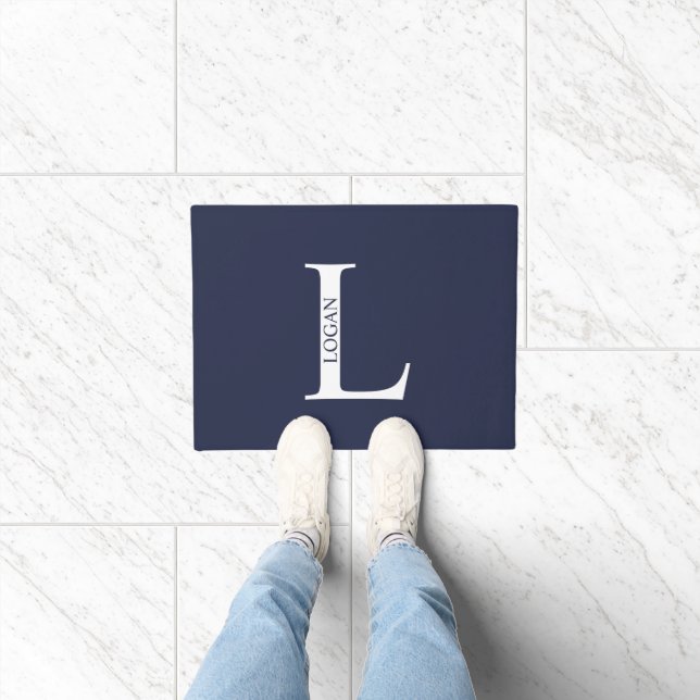 Personalized Monogram and Name Doormat (Indoor)