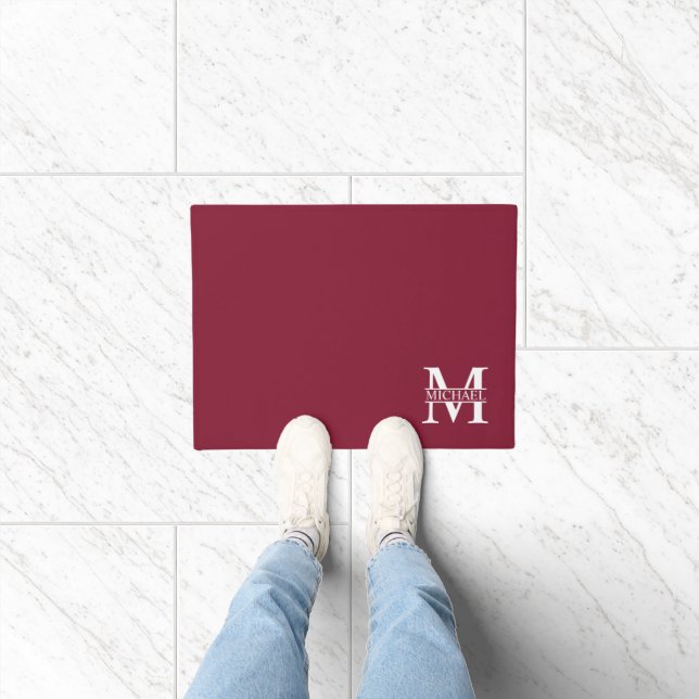 Personalized Monogram and Name Doormat (Indoor)