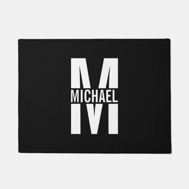 Personalized Monogram and Name Doormat (Front)