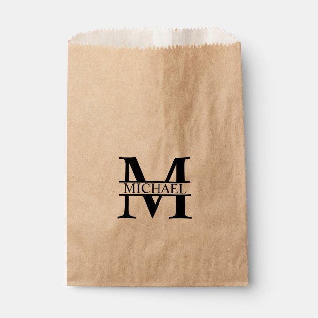 Personalized Monogram and Name Favour Bag (Front)