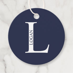 Personalized Monogram and Name Favour Tags