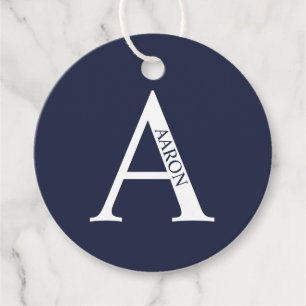 Personalized Monogram and Name Favour Tags