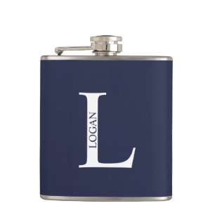 Personalized Monogram and Name Flask