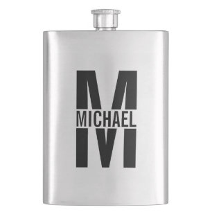Personalized Monogram and Name Flask
