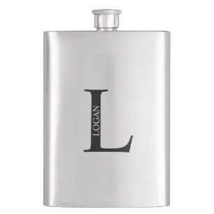 Personalized Monogram and Name Flask