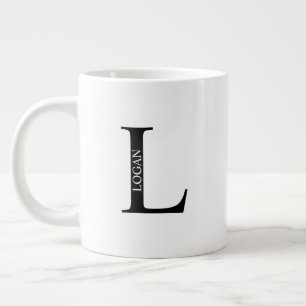 Personalized Monogram and Name Giant Coffee Mug