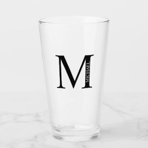 Personalized Monogram and Name Glass
