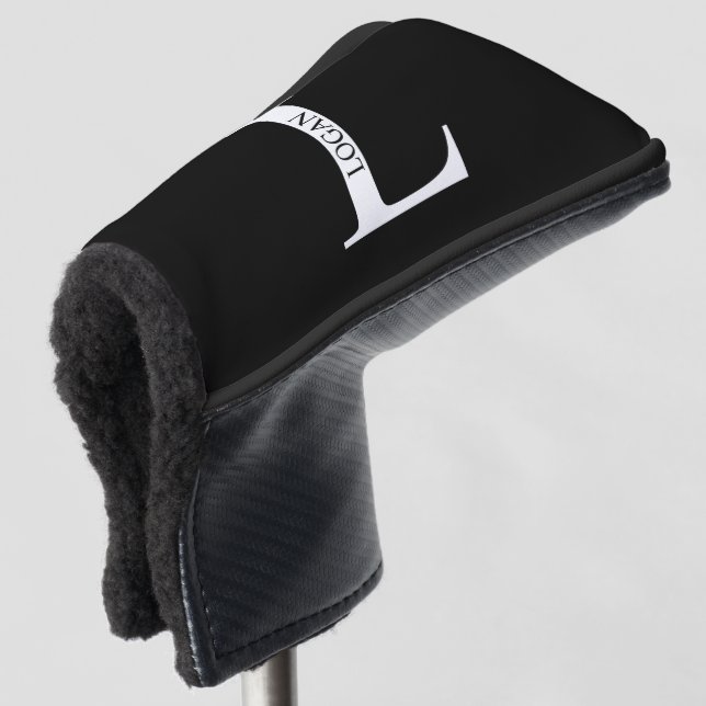 Personalized Monogram and Name Golf Head Cover (3/4 Front)