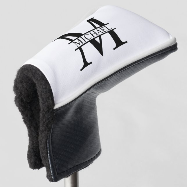 Personalized Monogram and Name Golf Head Cover (3/4 Front)
