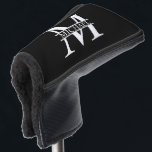 Personalized Monogram and Name Golf Head Cover<br><div class="desc">Personalized Monogram and Name Gifts
featuring personalized monogram in classic serif font style with box of name in the middle of monogram.

Perfect as father's day gifts for dad,  gifts for grandfather,  husband and more.</div>