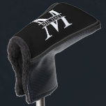 Personalized Monogram and Name Golf Head Cover<br><div class="desc">Personalized Monogram and Name Gifts
featuring personalized monogram in classic serif font style with box of name in the middle of monogram.

Perfect as father's day gifts for dad,  gifts for grandfather,  husband and more.</div>