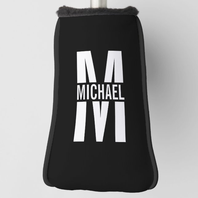 Personalized Monogram and Name Golf Head Cover (Rotate 90)
