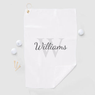 Personalized Monogram and Name Golf Towel