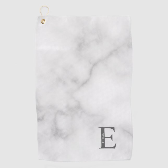 Personalized Monogram and Name Golf Towel (Front)
