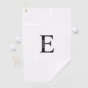 Personalized Monogram and Name Golf Towel