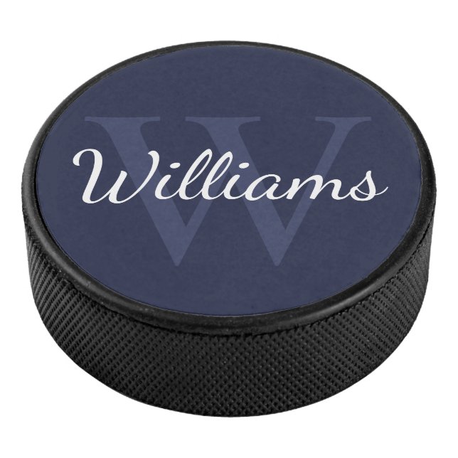 Personalized Monogram and Name Hockey Puck (3/4)