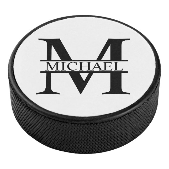 Personalized Monogram and Name Hockey Puck (3/4)