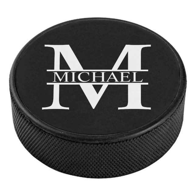 Personalized Monogram and Name Hockey Puck (3/4)