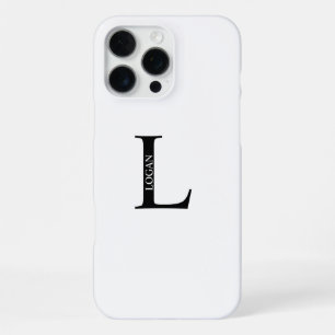 Personalized Monogram and Name iPhone 16 Pro Max Case