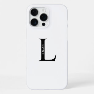 Personalized Monogram and Name iPhone 16 Pro Max Case