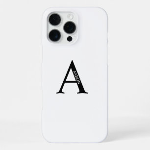 Personalized Monogram and Name iPhone 16 Pro Max Case