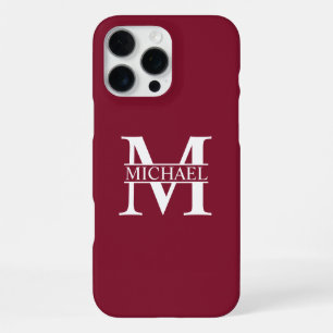 Personalized Monogram and Name iPhone 16 Pro Max Case