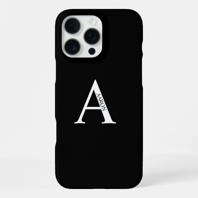Personalized Monogram and Name iPhone Case (Back)