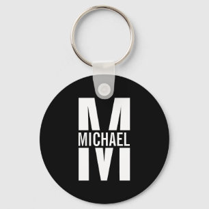 Personalized Monogram and Name Keychain