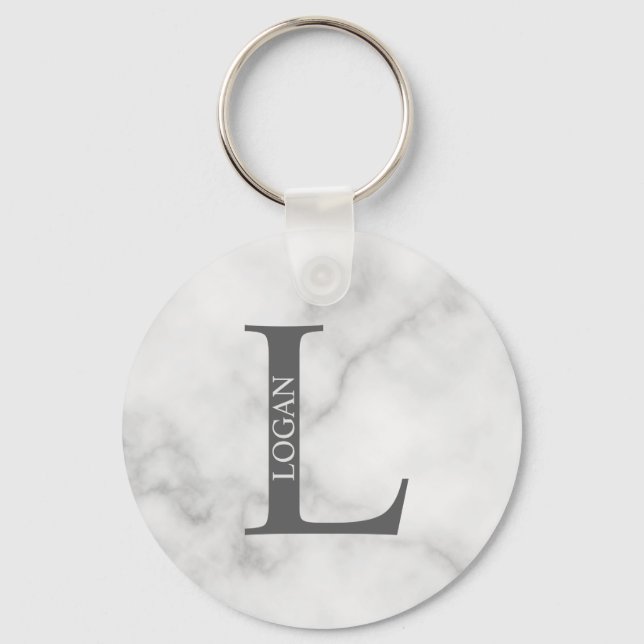 Personalized Monogram and Name Keychain (Front)