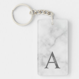 Personalized Monogram and Name Keychain
