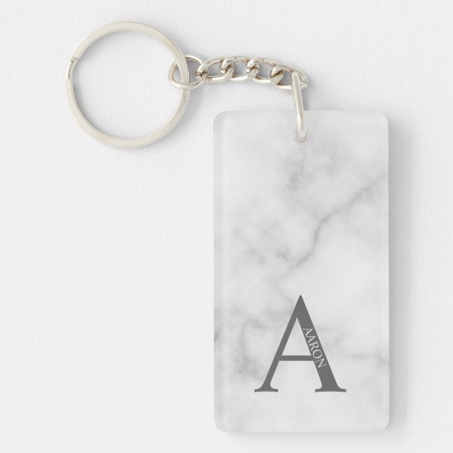 Personalized Monogram and Name Keychain (Front)