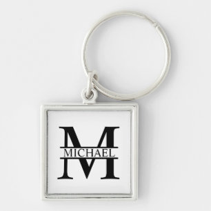 Personalized Monogram and Name Keychain