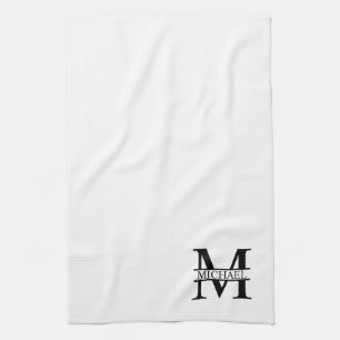 Personalized Monogram and Name Kitchen Towel