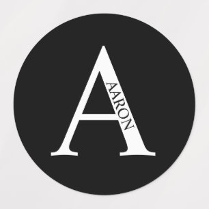 Personalized Monogram and Name Labels